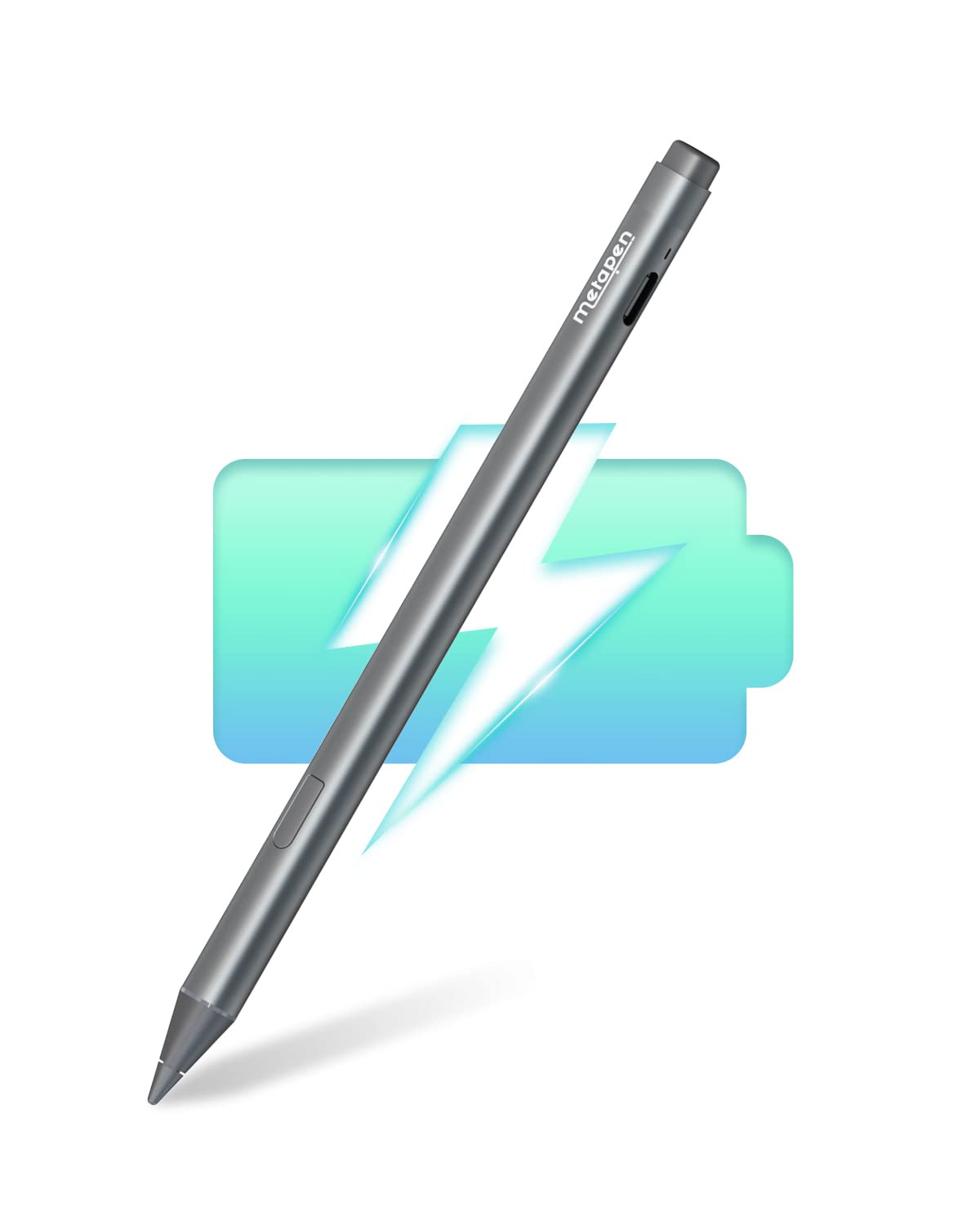 Metapen Stylus Pen M2 ME-MPP702 4096 Levels Pressure Sensitivity Aluminum Grey