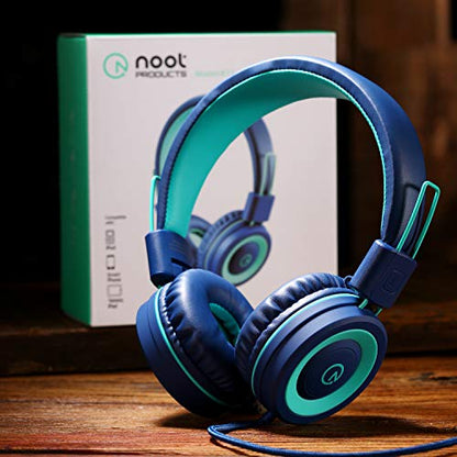 noot products K11 Kids Headphones Wired 3.5mm Jack On-Ear Foldable Design