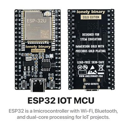LONELY BINARY 3-Pack ESP32 External IPEX Antenna Edition Dual-Core MCU with Bluetooth and Wi-Fi Connectivity
