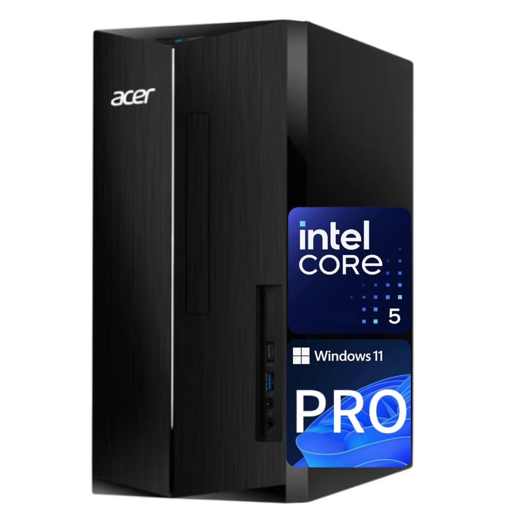 Acer Aspire Tower PC | 14th Gen Intel Core i5-14400 | 16GB DDR5 RAM | 1TB SSD Storage | HDMI | Ethernet | Computer Tower
