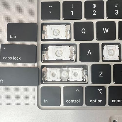 Bfenown 1.0 Count KCAPS-A2681-USBK Matte Black Silicone Keycap for MacBook Devices