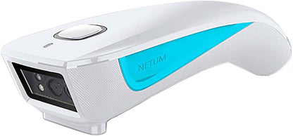 NETUM 2D Barcode Scanner C850 Portable Bluetooth Scanner Bluetooth Wireless, USB, and Wired Connectivity for Desktop and Mobile, 60 Degrees Viewing Angle