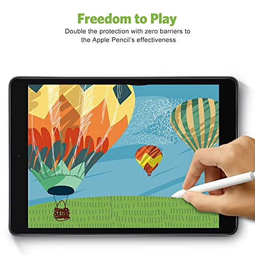 apiker 2 Pack Tempered Glass Screen Protector for iPad 9th/8th/7th Gen, 10.2 Inch, 9H Hardness, Matte Finish