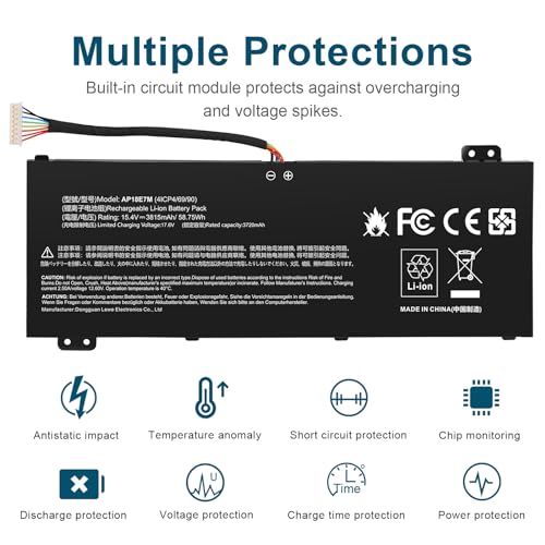 Futurebatt AP18E7M 15.4V 58.75Wh Lithium Polymer Battery