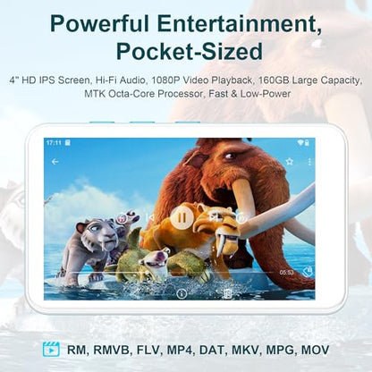 SWOFY 4 Inches 160GB SF-D08 MP3 Player with Touch Screen and FM Radio