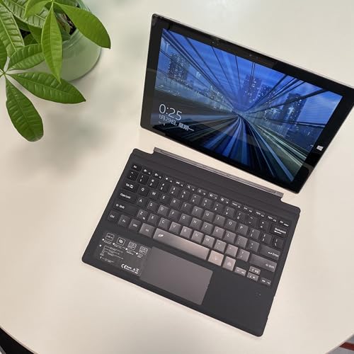 Zoof 12.3 inch Surface Pro Keyboard Wireless Bluetooth Type Cover Black