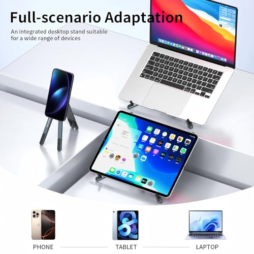 makecatch 7.13x2.28x0.78 inches MC-Stand-01 Adjustable Magnetic Laptop Stand