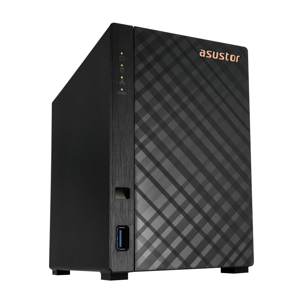 Asustor 10 x 5.98 x 12.99 inches AS1202T Network Attached Storage with 1.7GHz Quad-Core CPU