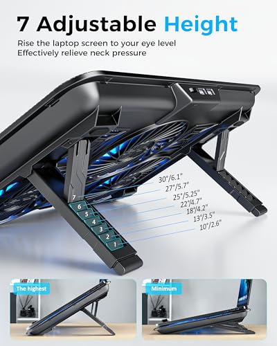 AICHESON 6-Fan Laptop Cooling Pad Model 003