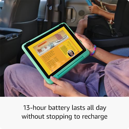 Amazon 10.1in Fire HD 10 Kids Pro Tablet 32GB HD Display 13hrs Battery Slim Case