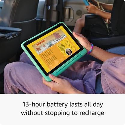 Amazon 10.1in Fire HD 10 Kids Pro Tablet 32GB HD Display 13hrs Battery Slim Case