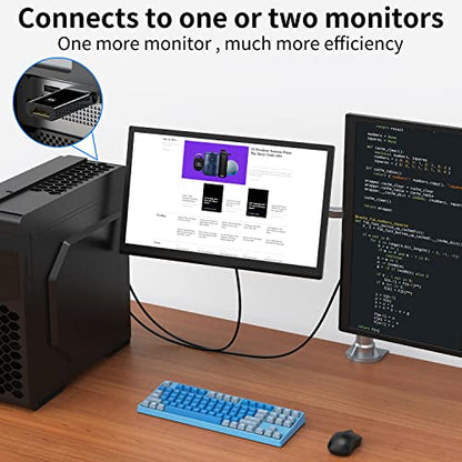KUXIYAN 2-Pack HDMI Adapter 1-Port 1 Amp Limited Black
