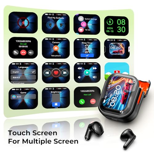 Hyyeosd 1 Bluetooth Wireless Earbuds Touch Control In-Ear Headphones with Microphone