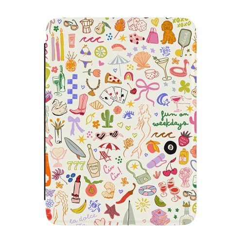 Casely 7-Inch Kindle Case Model: Fun on Weekdays | Dimensions: 6.5 x 1 x 4 in | Weight: 2.29 oz | Eco-Friendly Vegan Leather | Functionality: Auto Sleep/Wake