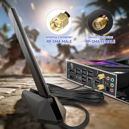 Eightwood 6GHz WiFi 7 Antenna EWAN0125 200ft Antenna 50 Ohms 5 Channels
