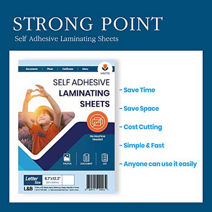 VIOLETTO 9 x 12 Inches LA20 20-Pack 4mil Clear Laminating Sheets