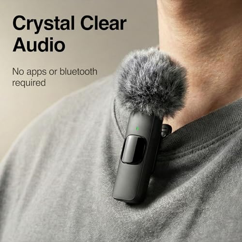 Mini Mic Pro 2.4 GHz Mini Microphone Model: mini-mic-pro Omnidirectional Wireless Audio Recording