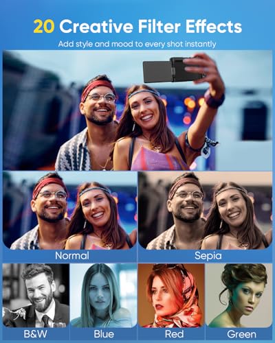 TESFOT 64MP DC101 Compact Camera with 180° Flip Screen and 4K Video