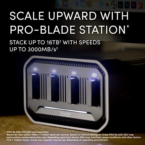 SanDisk Professional 4TB PRO-BLADE SSD Mag NVMe Portable Solid State Drive - SDPM1NS-004T-GBAND