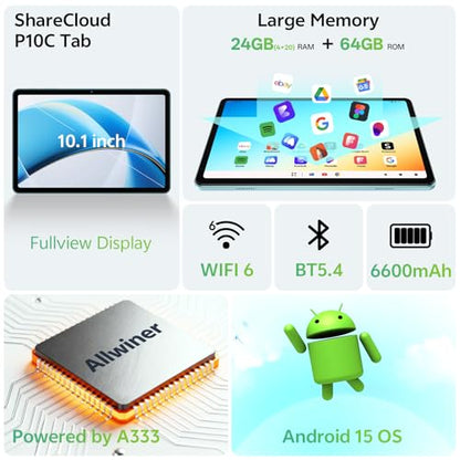 SHARECLOUD 10.1 P10C 1280x800 60Hz IPS Tablet