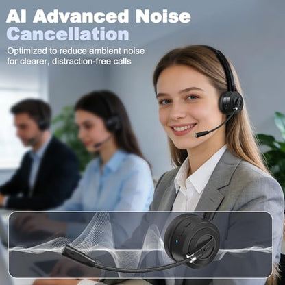BlueFire 1x Bluetooth Headset AT055 Wireless Active Noise Cancellation for Adults