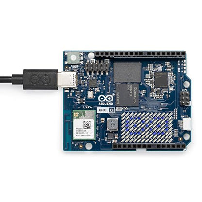 Arduino 4GB UNO Q ABX00173 Hybrid Board - Qualcomm Dragonwing QRB2210 MPU, STM32U585 MCU, Linux Debian OS, Dual-band Wi-Fi 5, USB-C