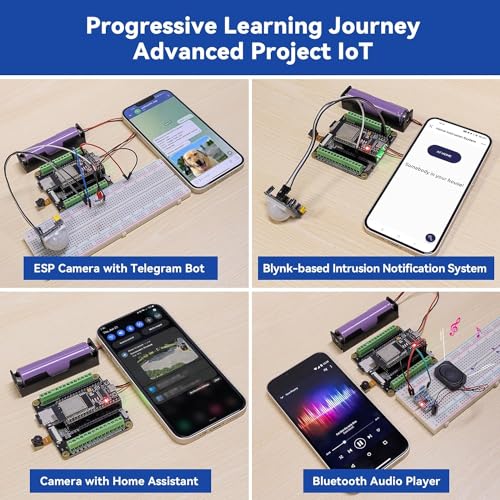 SunFounder ESP32 Ultimate Starter Kit 320+ Components Bluetooth Compatible with Linux