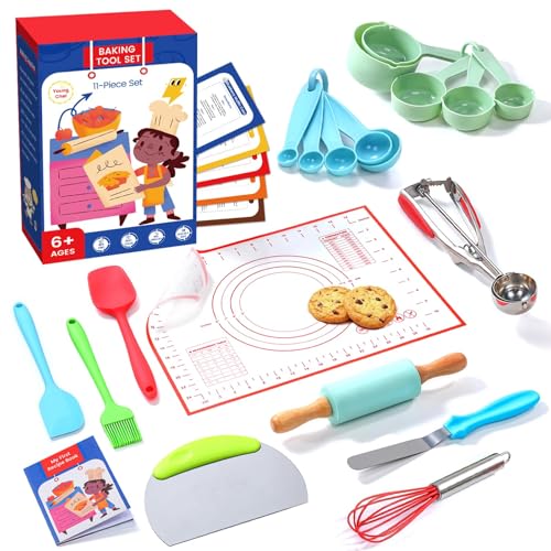 Vinino 9x8x2.5 inches KBS-SET Kids Baking Supplies Non-Toxic Dishwasher Safe