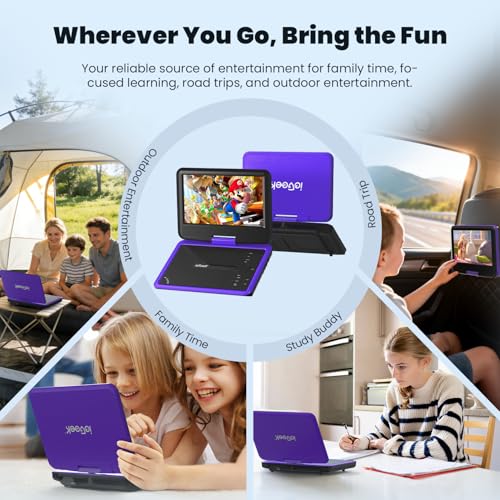 ieGeek 9.5 Inches Portable DVD Player 1024x600 LCD Multi Format Playback