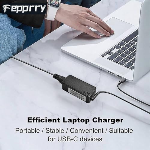 Fepprry 65W DZ65200325 USB Type C Laptop Charger