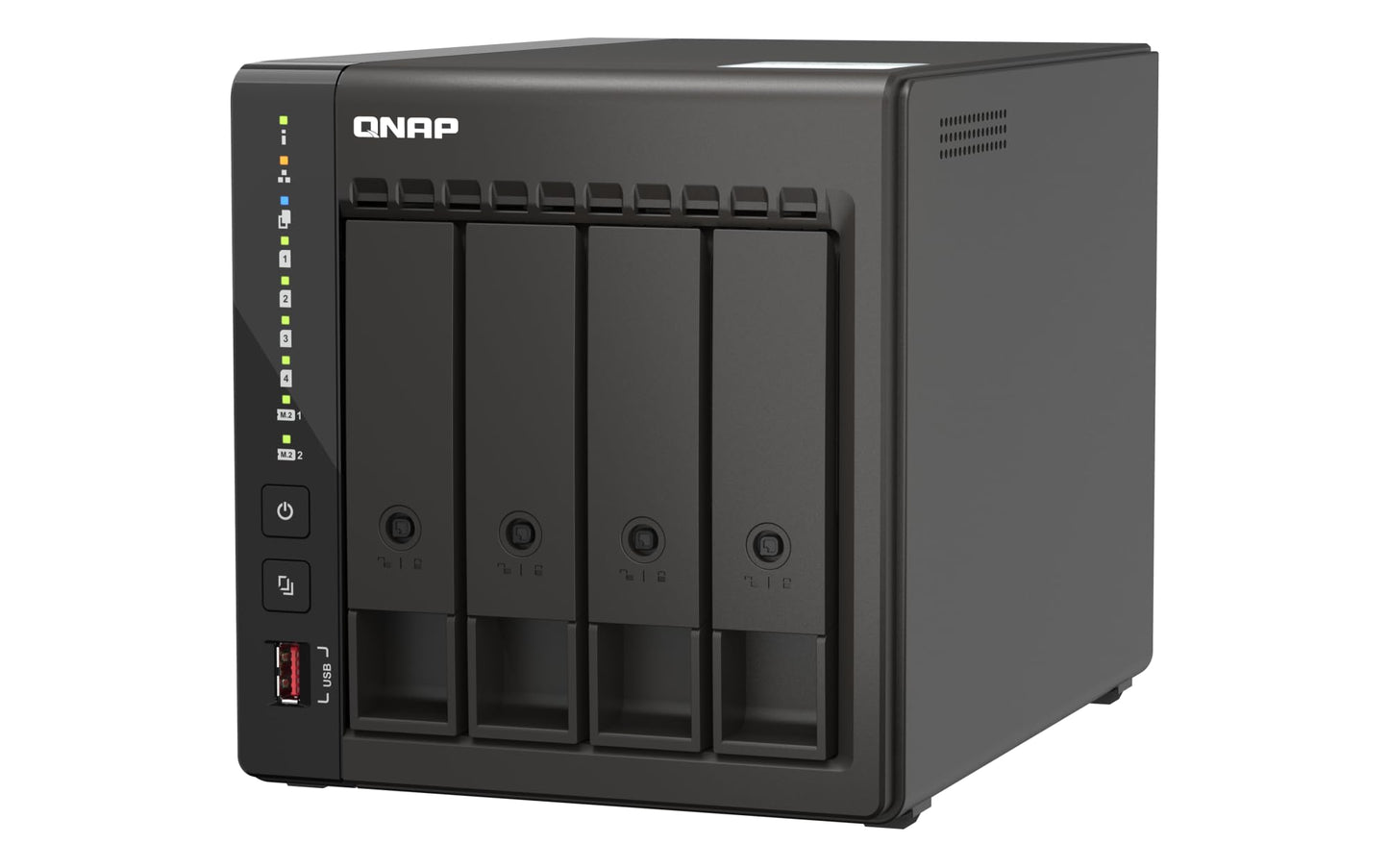 QNAP Desktop Size TS-453E-8G-US Diskless NAS 4 Bay with Intel Celeron J6412, 8GB DDR4 RAM, Dual 2.5GbE