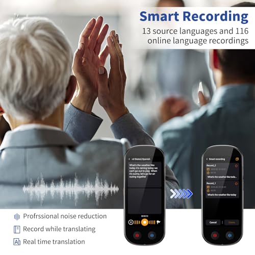 Simbago 6.38 x 3.39 x 1.34 inches 150 Languages Offline Voice Translator 2000mAh