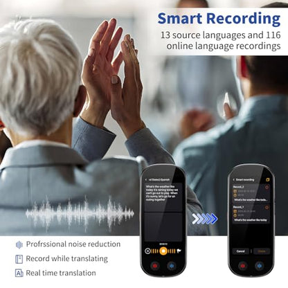 Simbago 6.38 x 3.39 x 1.34 inches 150 Languages Offline Voice Translator 2000mAh
