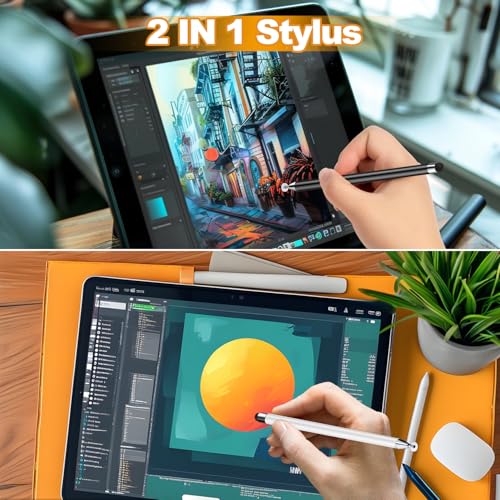 Acempire 7 Count Stylus Pen Compatible with Touchscreen Devices - Aluminum Construction, No Battery Required, Universal Compatibility