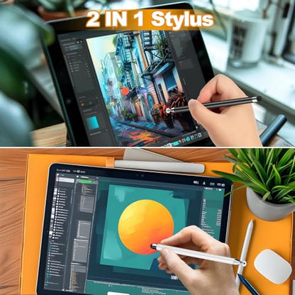 Acempire 7 Count Stylus Pen Compatible with Touchscreen Devices - Aluminum Construction, No Battery Required, Universal Compatibility