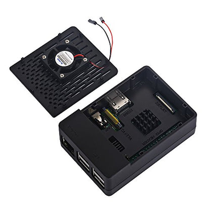 iUniker Mini ITX Raspberry Pi Case IU-RP-088-BTTT 30mm Cooling Fan ABS Case