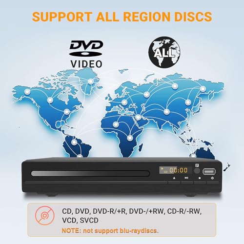 GOKUID DVP-506 DVD Player 1080p Multi-Format Playback