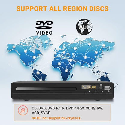 GOKUID DVP-506 DVD Player 1080p Multi-Format Playback