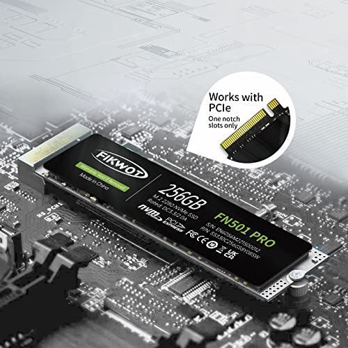 Fikwot FN501 Pro 256GB M.2 2280 PCIe Gen3 x4 Internal Solid State Drive