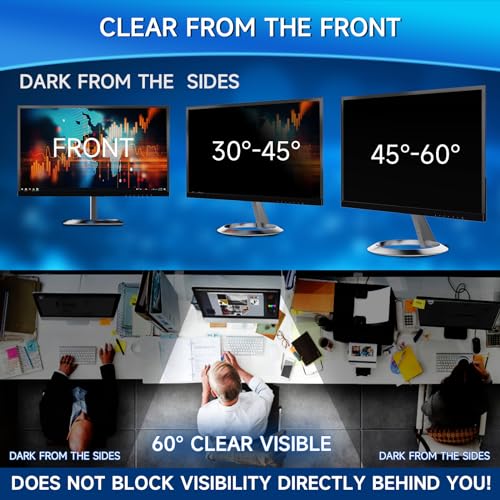Magicmoon 2-Pack 24 Inch Privacy Screen Filter, Anti-Glare, Blue Light Block, 16:9 Aspect Ratio