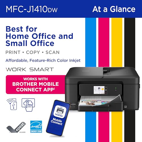 Brother MFC-J1410DW Inkjet 1200 x 6000 dpi 16 ppm Printer