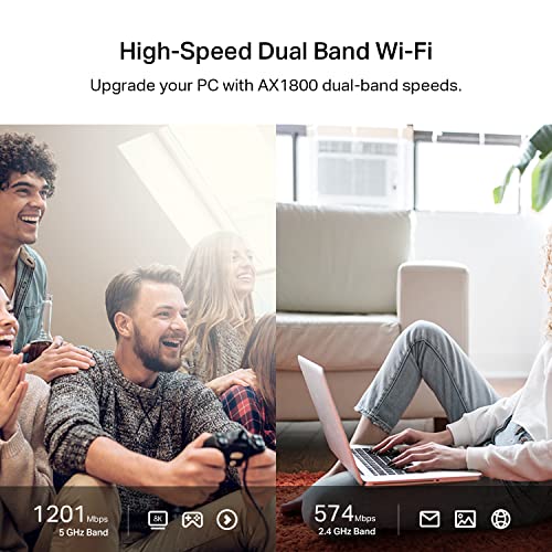 TP-Link 6.15" x 3.31" x 0.76" Archer TX20U Plus WiFi Adapter 1800 Mbps USB 2.0/3.0