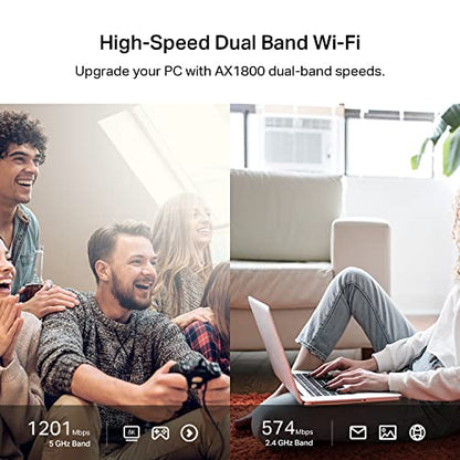 TP-Link 6.15" x 3.31" x 0.76" Archer TX20U Plus WiFi Adapter 1800 Mbps USB 2.0/3.0