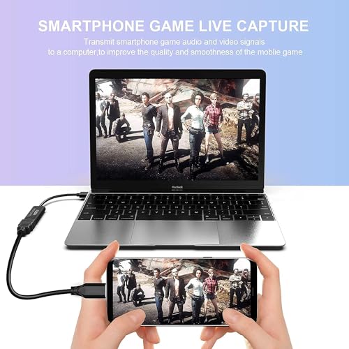 VIXLW Video Capture Card USB 3.0 1080p Type-C AV Output Capture Card