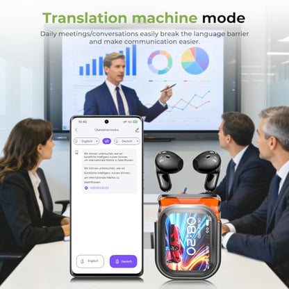 BEARTAIN NE20 Earbuds AI Translation Model NE20 Multi-Functional Language Translator