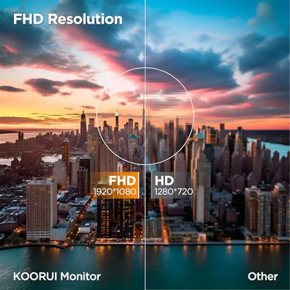 KOORUI 24N5CA 24 Inch FHD 1080p 100Hz LCD Monitor
