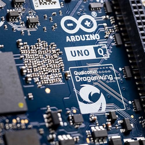 Arduino 4GB UNO Q ABX00173 Hybrid Board - Qualcomm Dragonwing QRB2210 MPU, STM32U585 MCU, Linux Debian OS, Dual-band Wi-Fi 5, USB-C