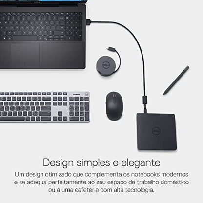 Dell DW316 Slim External Optical Drive 8x Write Speed USB Interface Compatible with Laptops