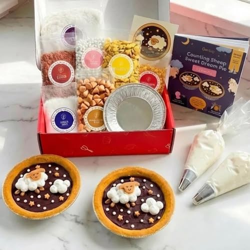 Baketivity 1 Ounce Counting Sheep Sweet Dream Pie Kids Baking Kit Pastry Baking Mix