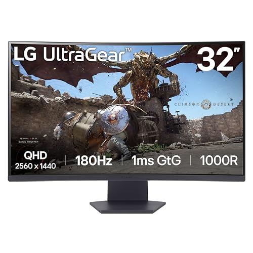 LG 32GS60QC-B 32 Inches 2560x1440 180 Hz VA Monitor
